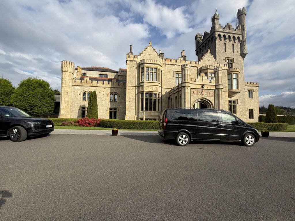 Luxury Mercedes V-Class private chauffeur tour at Lough Eske Castle Donegal